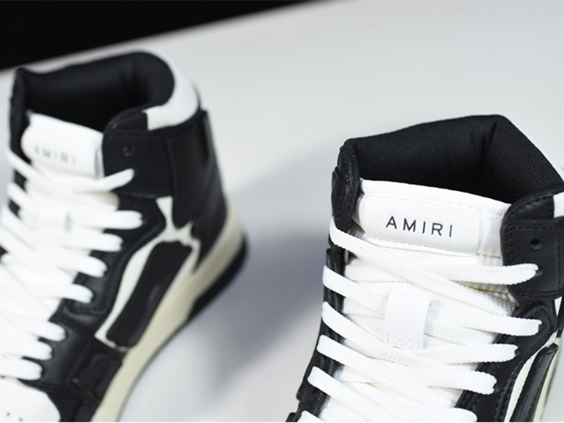 AMIRI Skel Top Hi Black White WFS002-004