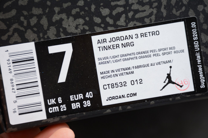Air Jordan 3 Retro ``Cool Gray CT8532-012