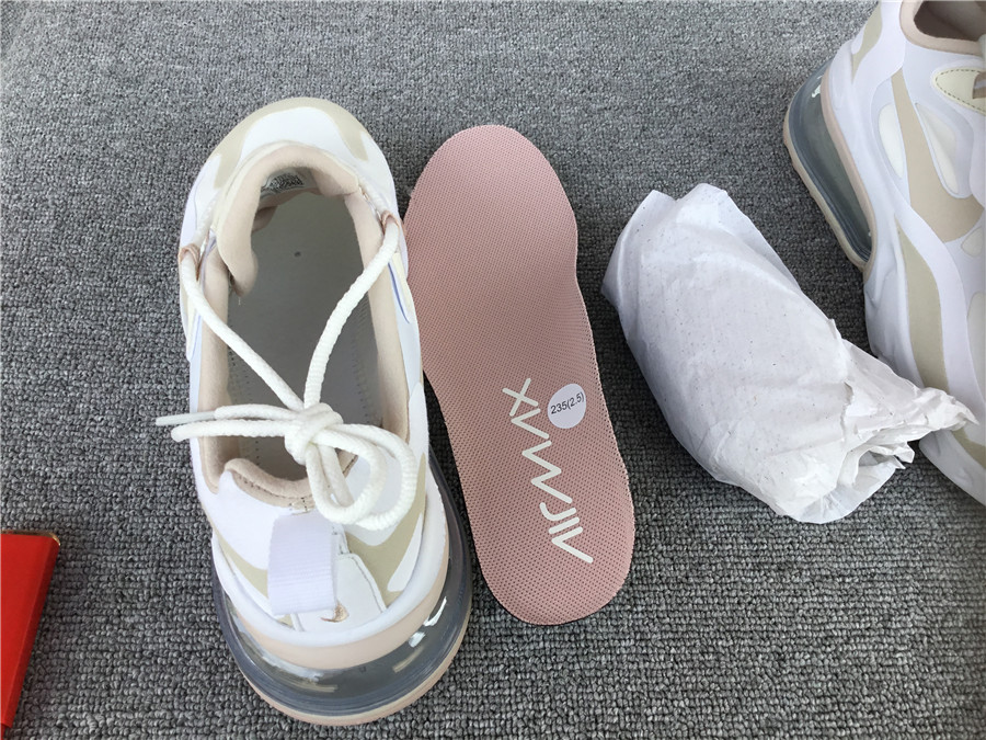 Nike Air Max 270 React Air Cushioned Running Shoe CJ0619-102