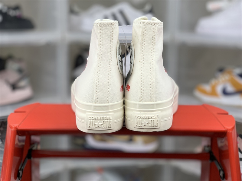 Converse Chuck Taylor All-Star Lift Hi White Red (W) AO1599C