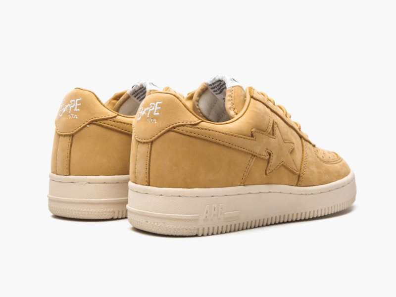 A BATHING APE? Mens BAPE STA YELLOW NUBUK