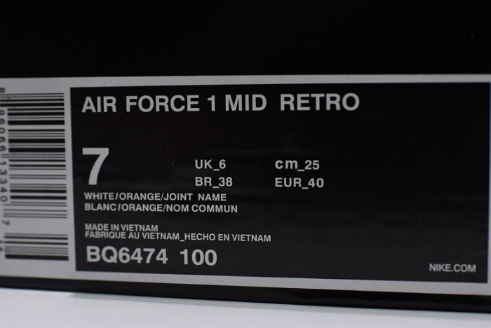 Nike Air Force 1 Mid Just Do It BQ6474-100