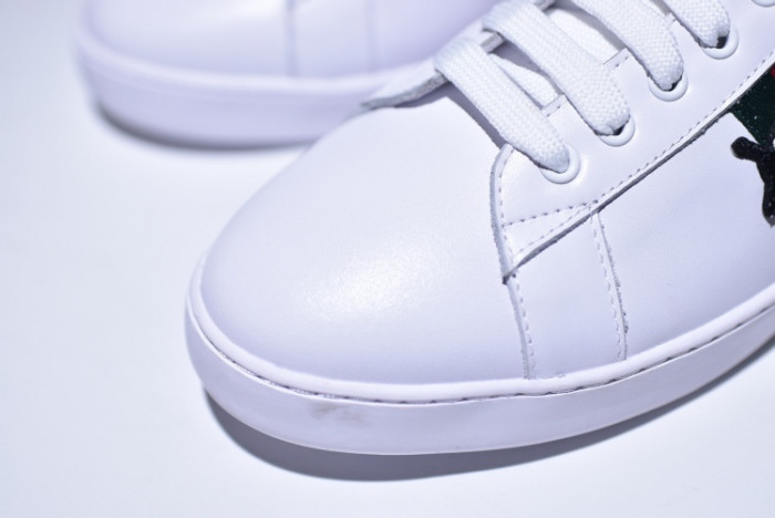 Gucci Ace Embroidered Low-Top Sneaker with ladybird