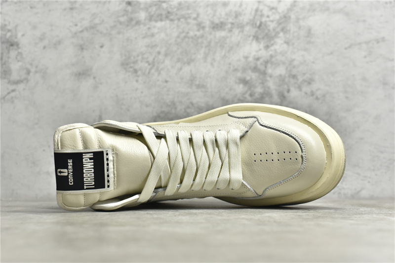 Converse TURBOWPN Mid Rick Owens DRKSHDW Egret 172343C