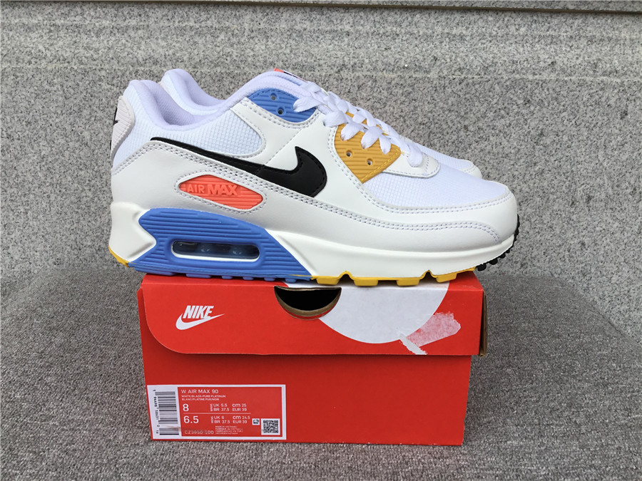 Nike Air Max90 Joint Air Cushion Mesh Breathable Running Shoes CZ3950-100