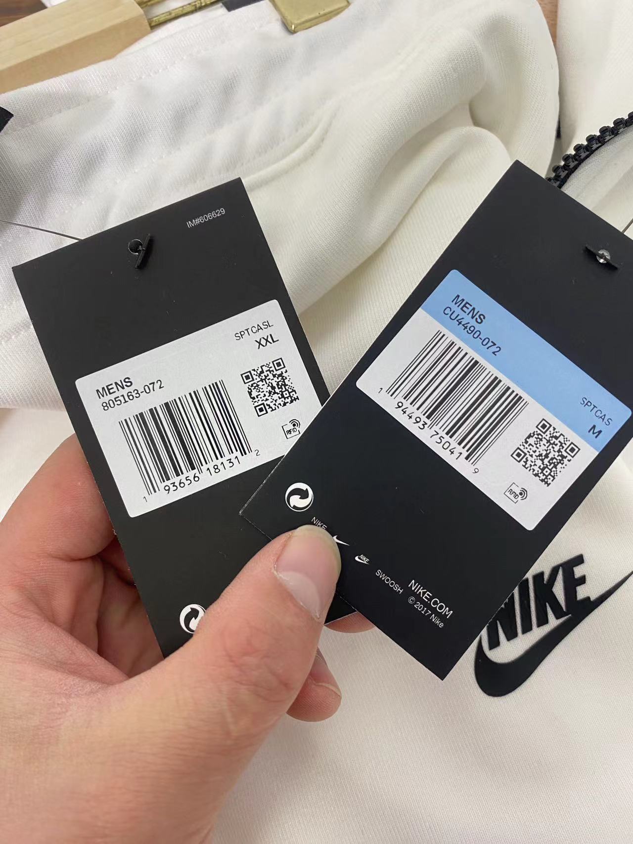 Nike Sportswear Tech Fleece Full-Zip Hoodie & Joggers Setwhite [Dress + pants set]