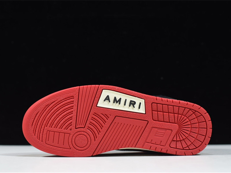 AMIRI Skel Top Hi Red Black MFS002-610