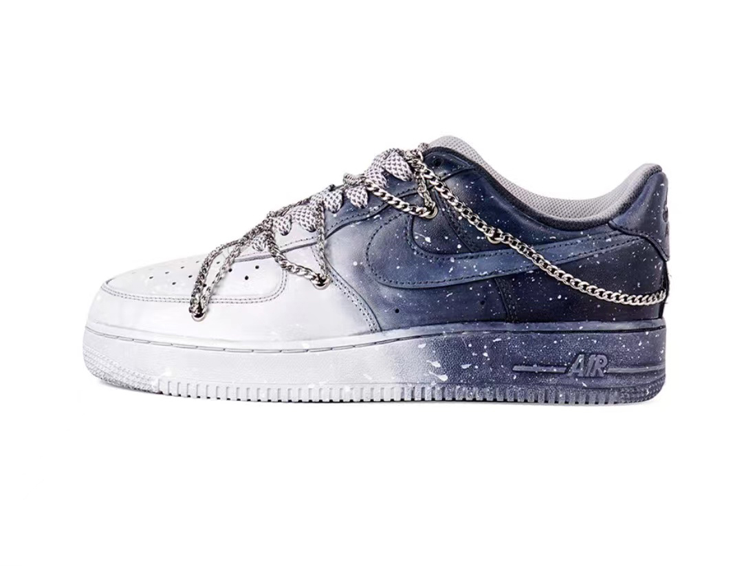 Nike Air Force 1 Personalized Star CW2288-111 (Starry Night Customized Model)