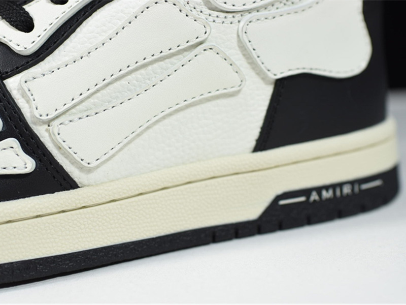 AMIRI Skel Top Hi Black Black White W0F22499NL