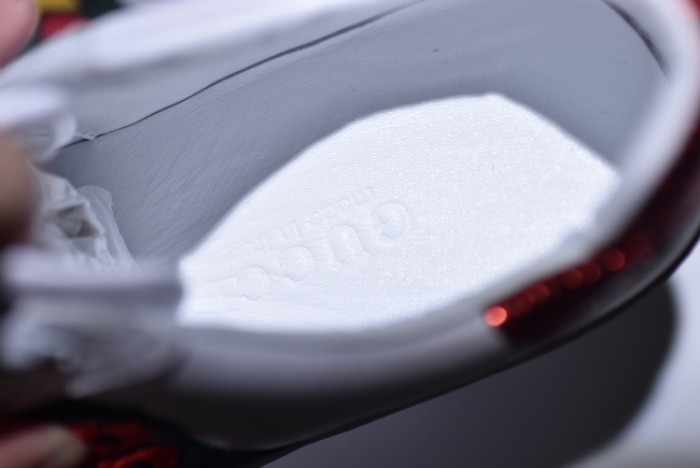 Gucci Ace Embroidered Low-Top Sneaker with ladybird