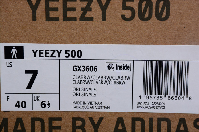 YEEZY 500 BROWN CLAY GX3606