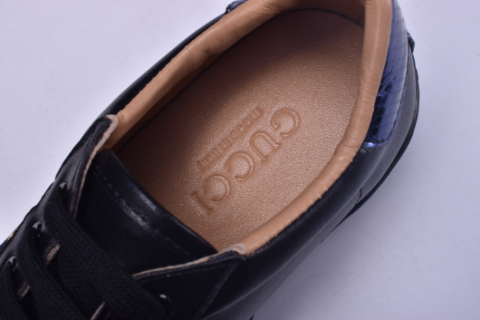 GUCCI Ace Embroidered Low-Top Sneaker black with bee mens 431942-A38G0