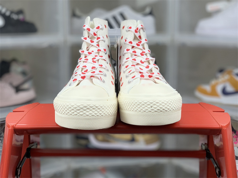 Converse Chuck Taylor All-Star Lift Hi White Red (W) AO1599C