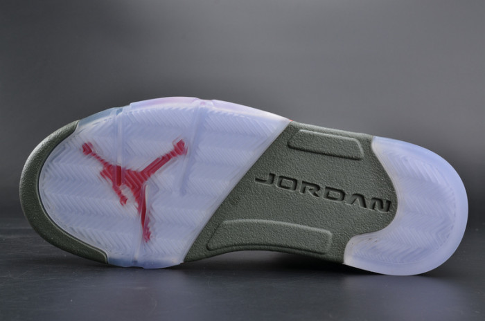 Bape x Air Jordan 5 Trophy RoomCamo university red mens 136027-051