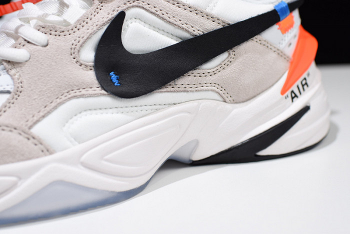 Off-White x nike M2K tekno White, Black & Team Orange A03108 058