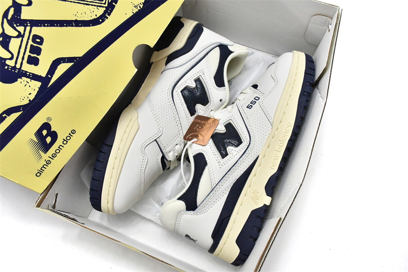 Get Aimé Leon Dore x New Balance 550 Navy BB550ALF