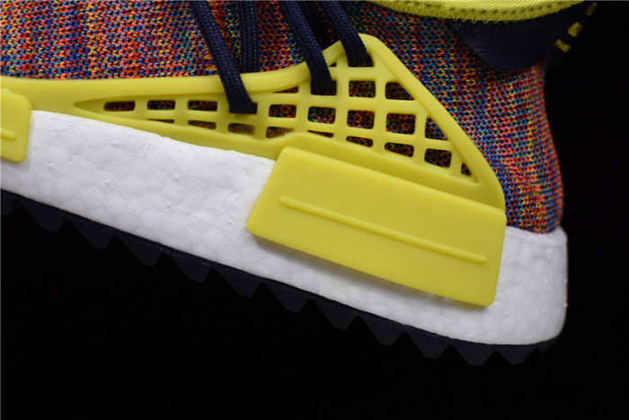 Pharrell x adidas mens NMD Hu Trail bold yellow-footwear white AC7360