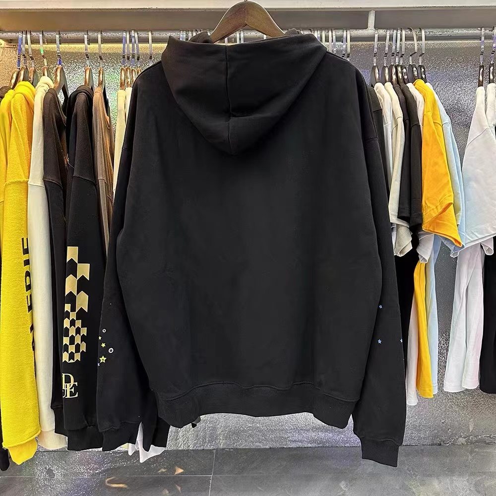 Hip Hop Web Puff Print Sp5der 555555 Hoodie Men Women High