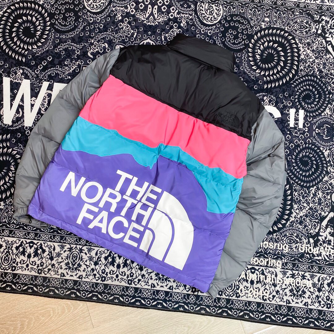 THE NORTH FACE XINVINCIBLE joint model 1996 series Retro Nuptse embroidered Logo warm color matching