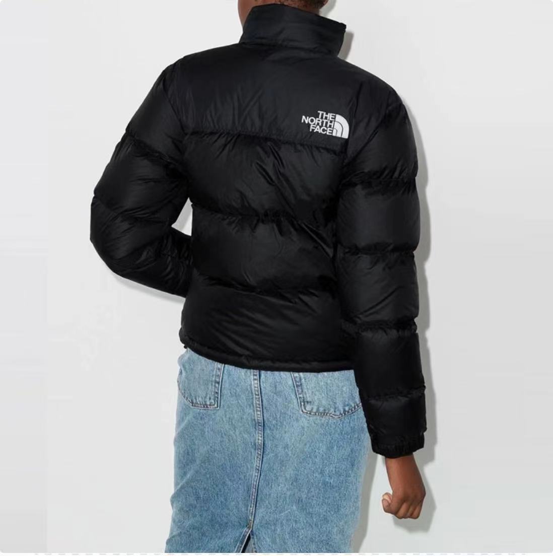 North face down jacket pure black
