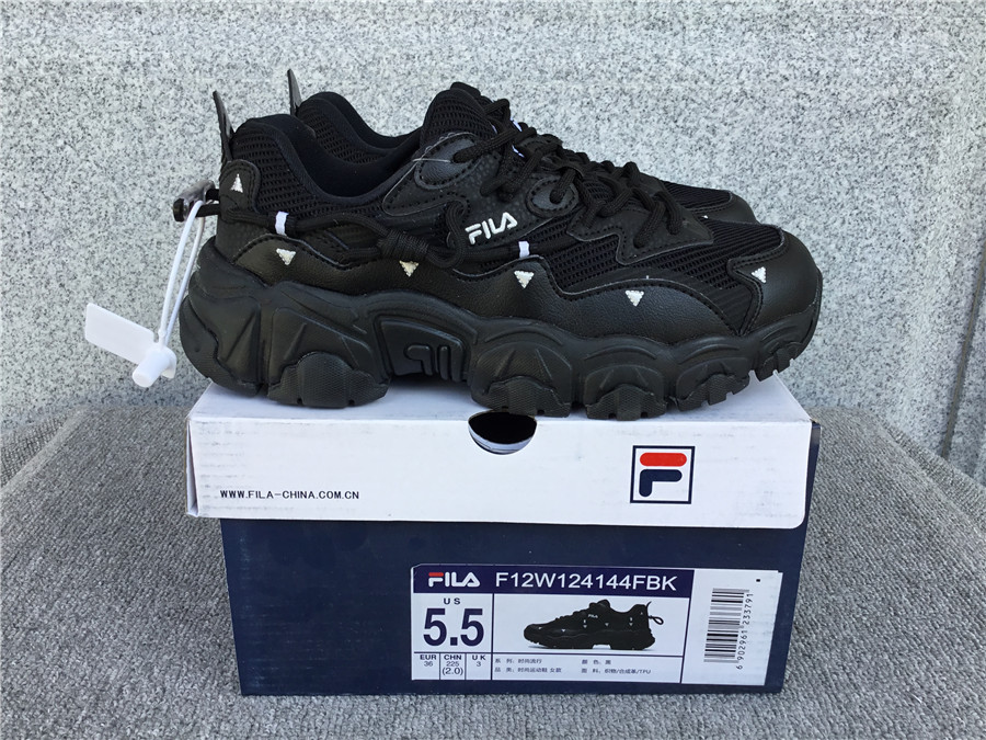 Fila heightened retro casual running shoes old shoes F12W124144FBK