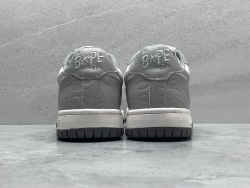 GT A Bathing Ape Bape Court Sta Light Grey Cream