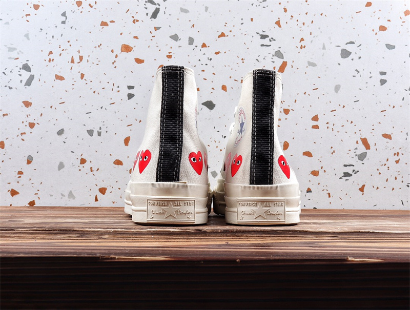 Converse Chuck Taylor All-Star 70 Hi Comme des Garcons Play Multi-Heart White 162972C
