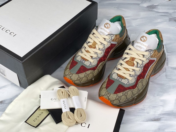 Gucci Rhyton Vintage Trainer Sneaker 576969 DRW00 9522