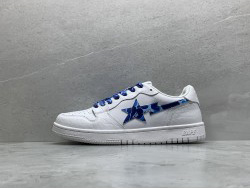 A Bathing Ape Bape Court Sta White Blue Camo
