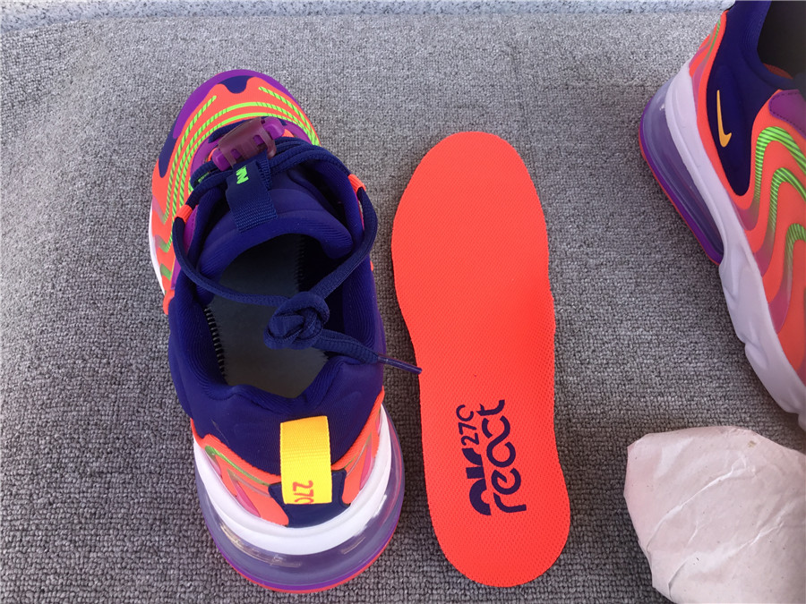 Nike Air Max 270 React Air Cushioned Running Shoe CD0113-600