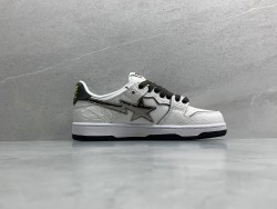 GT A Bathing Ape Bape SK8 Sta White Silver