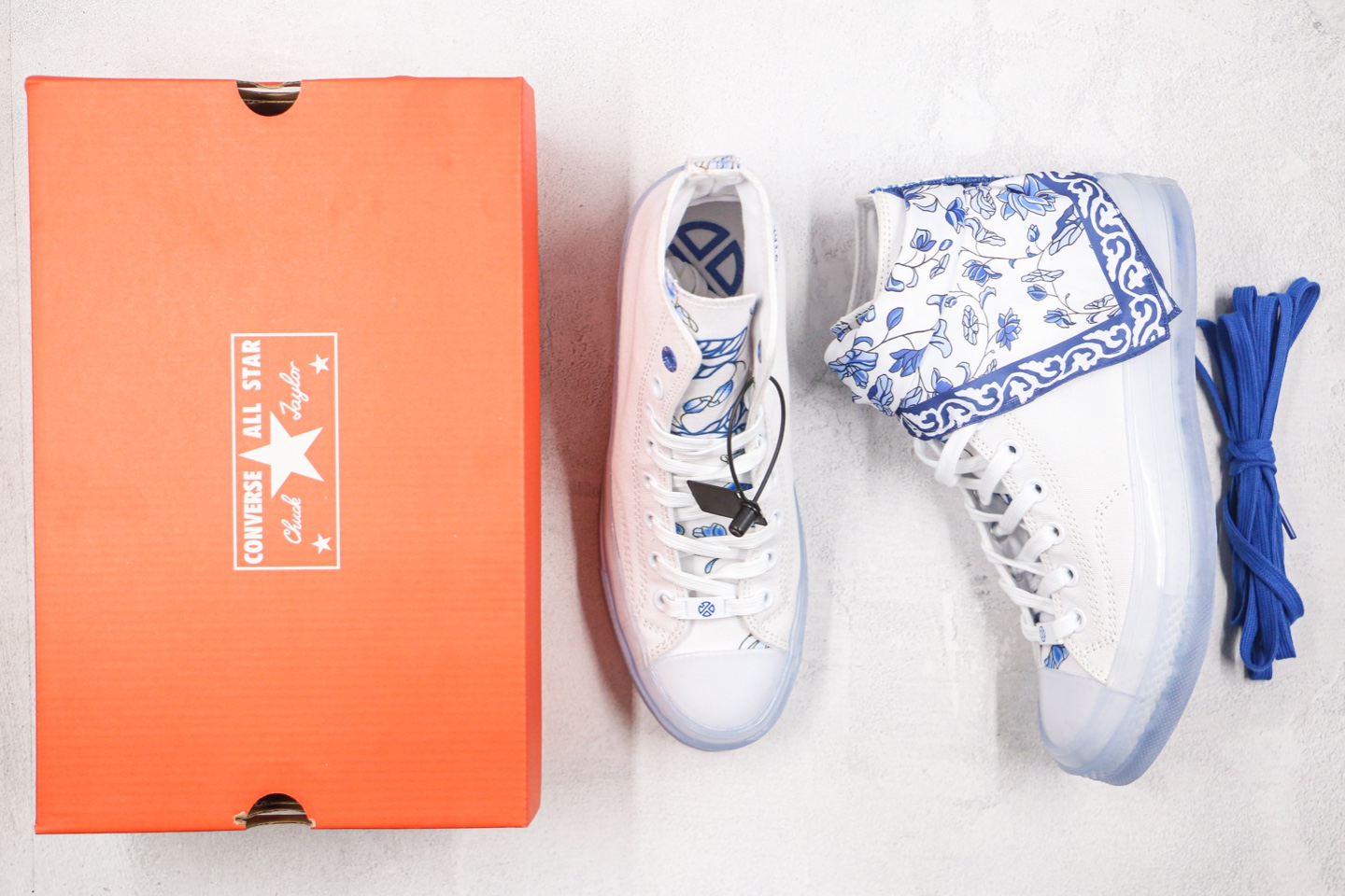 Converse 1970s chuck taylor all star white blue and white porcelain 170624C(S-BOX)