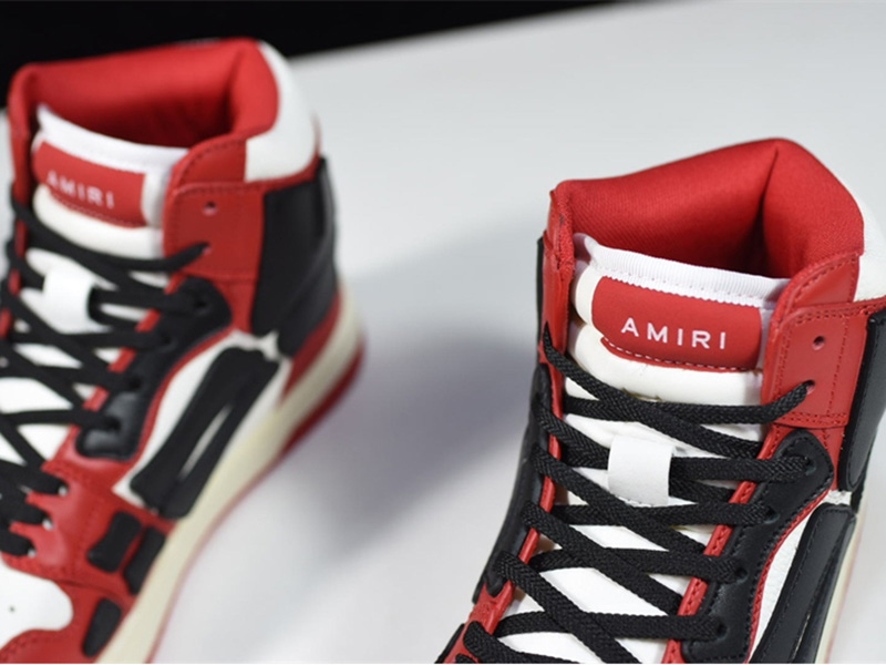 AMIRI Skel Top Hi Red Black MFS002-610