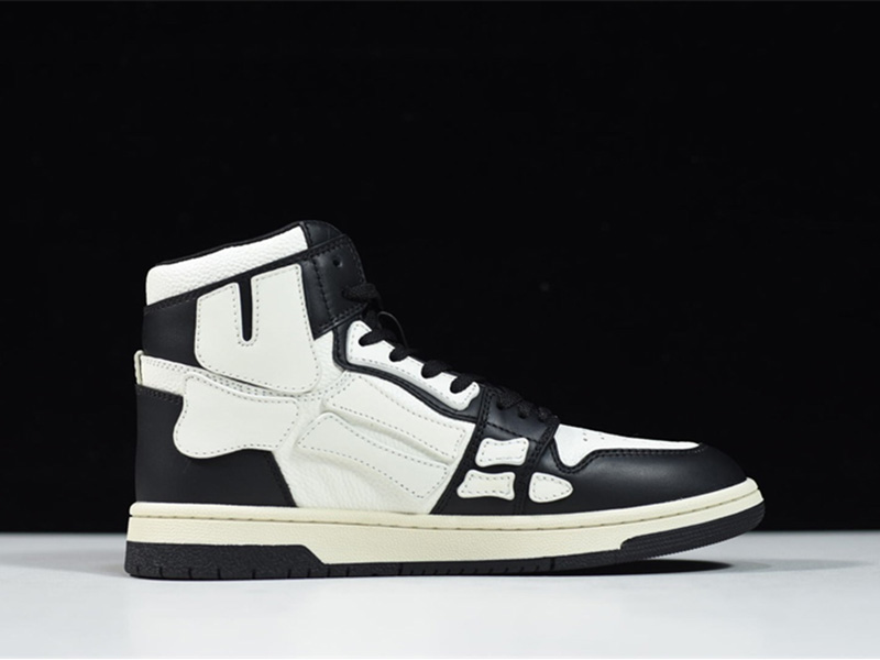 AMIRI Skel Top Hi Black Black White W0F22499NL