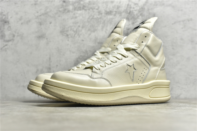 Converse TURBOWPN Mid Rick Owens DRKSHDW Egret 172343C