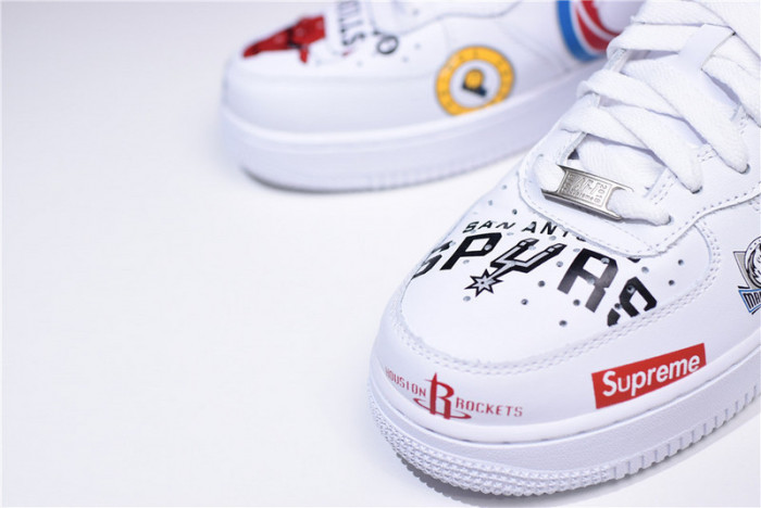 Supreme X Nike Air Force 1 Mid NBA Teams White Aq8017-100