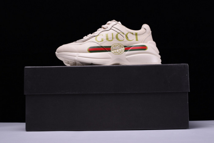 GUCCI LOGO RHYTON VINTAGE TRAINER SNEAKER