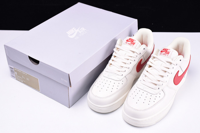 Nike Air Force 1 07 White Sport Red New Shoes 315122-126