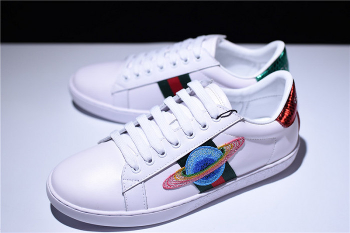Gucci Ace Embroidered Low-Top Sneaker with ufo womens