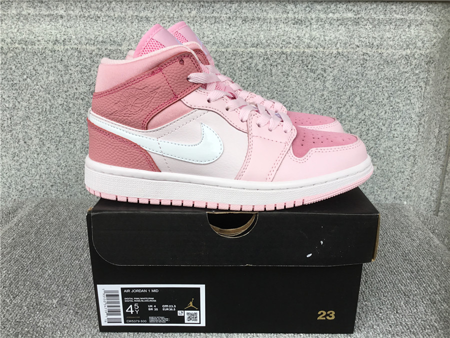 Air Jordan 1 Mid Digital Pink