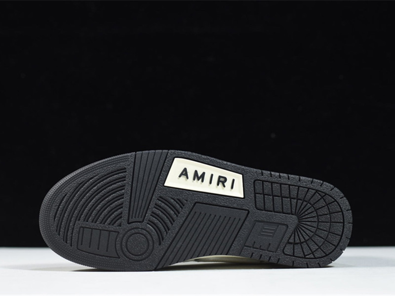 AMIRI Skel Top Hi Black Black White W0F22499NL