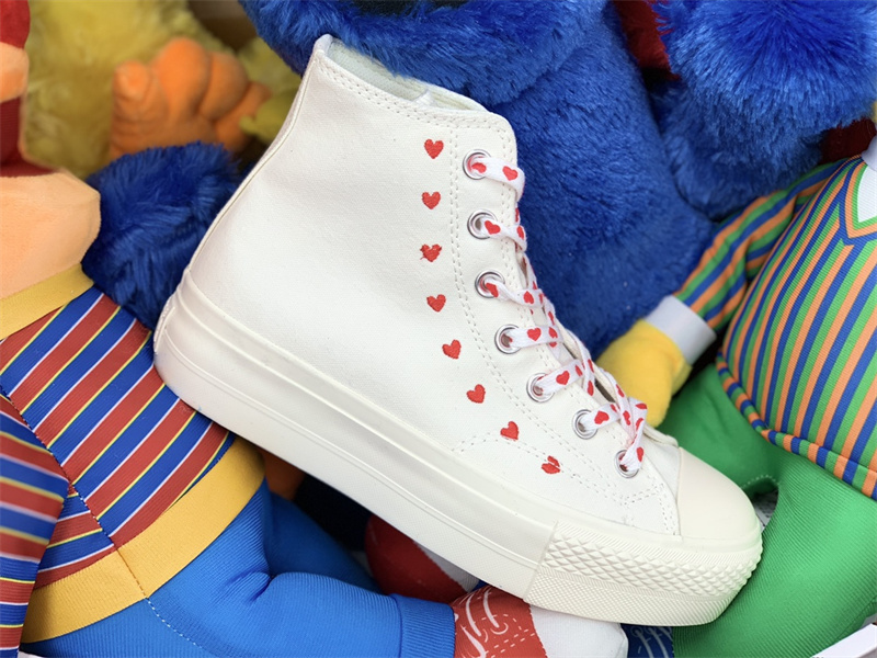 Converse Chuck Taylor All-Star Lift Hi White Red (W) AO1599C