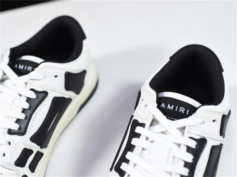 AMIRI Skel Top Low White Black MFS003-111