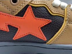 GT A Bathing Ape Bape SK8 Sta Brown Orange