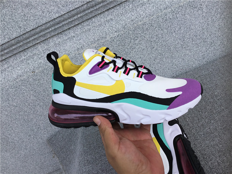 Nike Air Max 270 React Air Cushioned Running Shoe AO4971-101