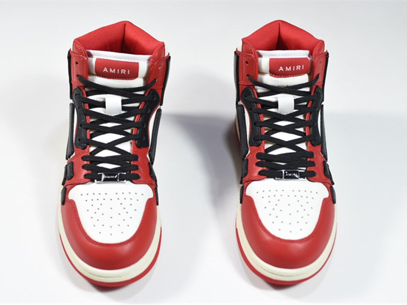 AMIRI Skel Top Hi Red Black MFS002-610