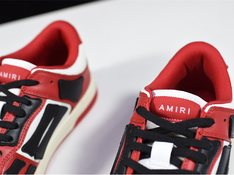 AMIRI Skel Top Low Red Black MFS003-610