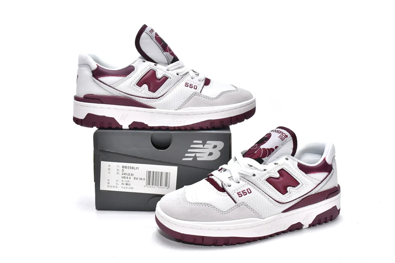 Get New Balance 550 Burgundy BB550LI1