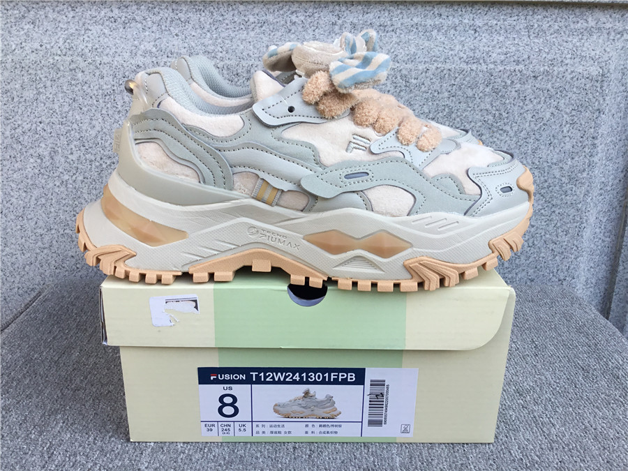 Fila heightened retro casual running shoes old shoes T12W241301FPB