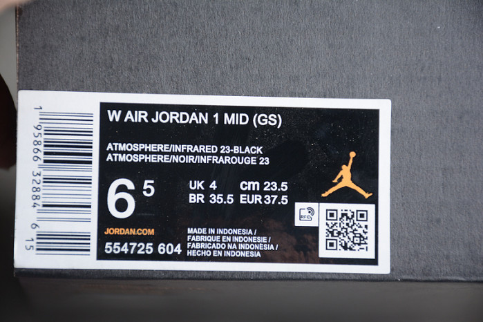 Air Jordan 1 Mid GS Atmosphere 554725-604